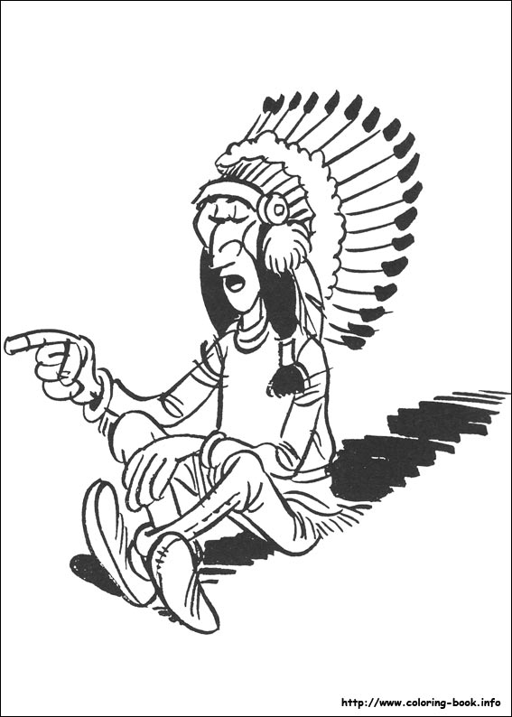 Lucky Luke coloring picture